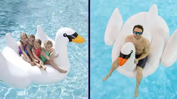 البطه العملاقة بالونات مسبح شاليهات فوز بالدمام